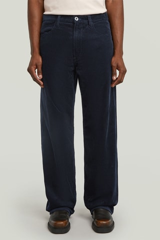 Pantalon loose en velours Type 96 - Bleu marine