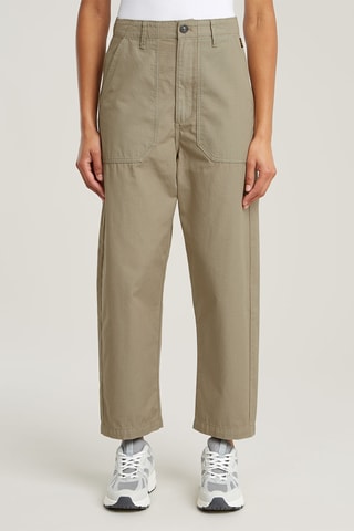Pantalon tapered taille haute Pilot - Kaki