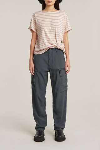 Pantalon straight Soft - Bleu pétrole