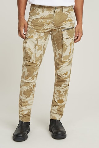 Pantalon regular Rovic - Ecru et camel