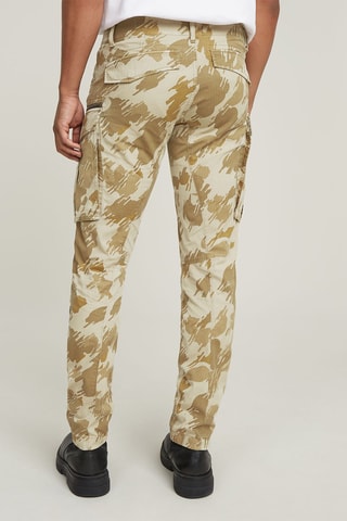 Pantalon regular Rovic - Ecru et camel