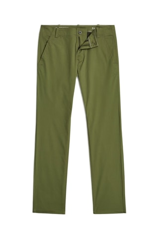 Chino en coton biologique Mosa - Vert olive