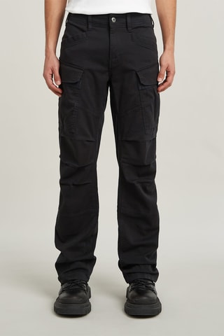 Pantalon cargo regular straight 3D - Noir