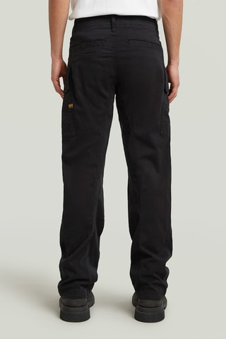 Pantalon cargo regular straight 3D - Noir