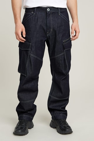 Jean cargo loose Rovic 3D - Bleu foncé