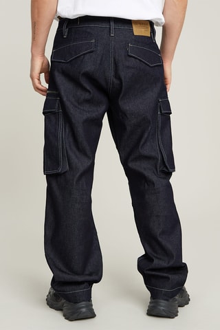 Jean cargo loose Rovic 3D - Bleu foncé