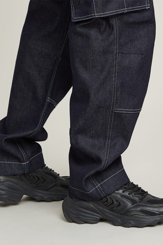 Jean cargo loose Rovic 3D - Bleu foncé