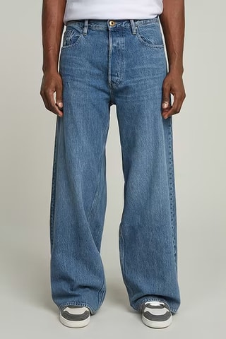 Jean loose Long Pocket - Bleu