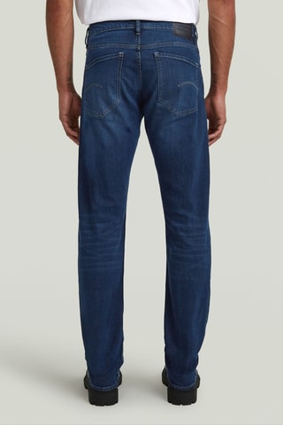 Jean straight taille haute Mosa - Bleu marine