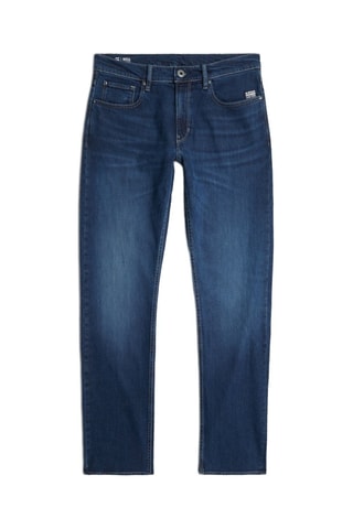 Jean straight taille haute Mosa - Bleu marine