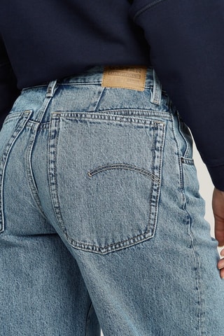 Jean loose taille haute Skater - Bleu marine