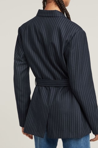 Veste Adjustable Pinstripe - Bleu nuit
