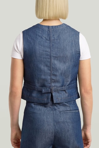 Veste sans manches en jean Summer - Bleu marine