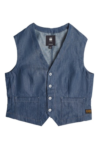 Veste sans manches en jean Summer - Bleu marine