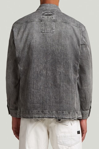 Veste en jean Shanorak US Navy - Gris clair
