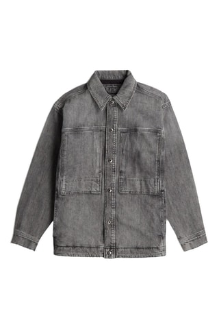 Veste en jean Shanorak US Navy - Gris clair