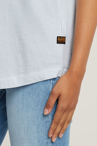 Top en coton biologique Rolled up - Ciel