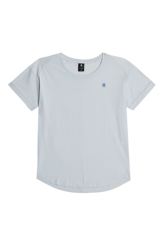 Top en coton biologique Rolled up - Ciel