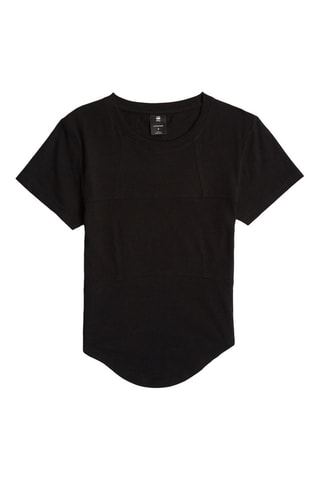 Top en coton biologique Corset - Noir