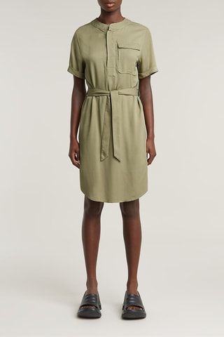 Robe droite Belted - Kaki