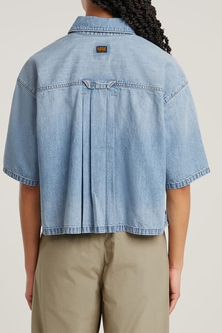 Chemisier relaxed en jean Remix - Bleu