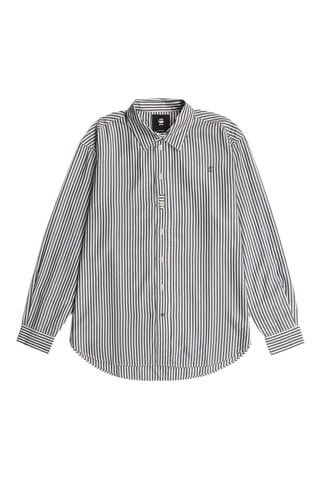 Chemisier loose Boyfriend - Bleu roi