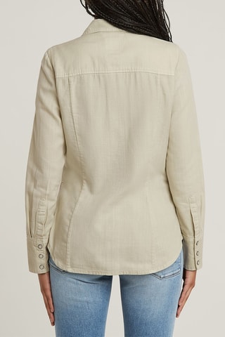 Chemisier slim Western - Vert d’eau