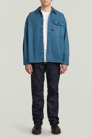 Chemise oversize Boxy Pleated 1 - Indigo