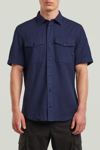 Chemise slim Marine - Bleu marine
