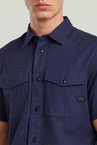 Chemise slim Marine - Bleu marine