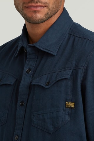 Chemise slim Arc 3d - Bleu marine