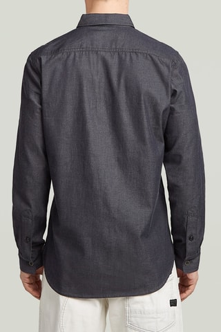 Chemise regular en jean Clean - Gris foncé