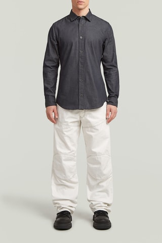 Chemise regular en jean Clean - Gris foncé