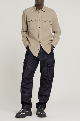 Chemise slim Marine - Kaki