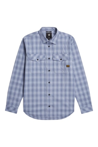 Chemise slim Marine - Indigo et blanc