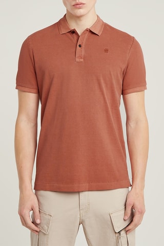 Polo slim en coton biologique Dunda - Rouge