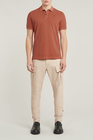 Polo slim en coton biologique Dunda - Rouge