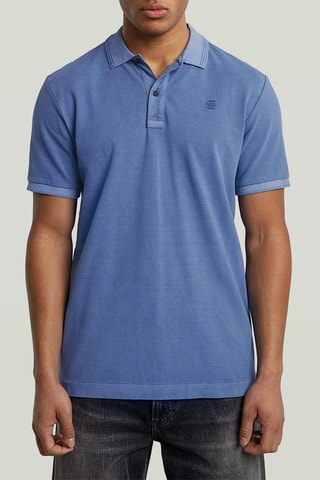 Polo slim en coton biologique Dunda - Bleu pétrole