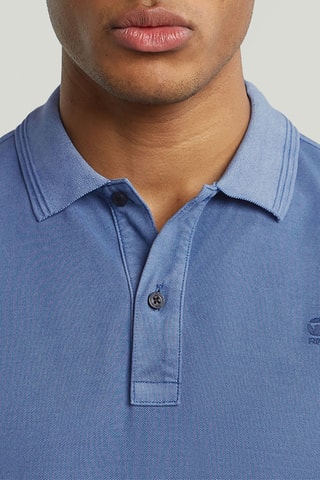 Polo slim en coton biologique Dunda - Bleu pétrole