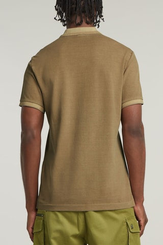 Polo slim en coton biologique Dunda - Marron clair