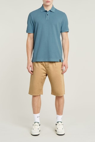 Polo regular en coton biologique Essential - Bleu cobalt