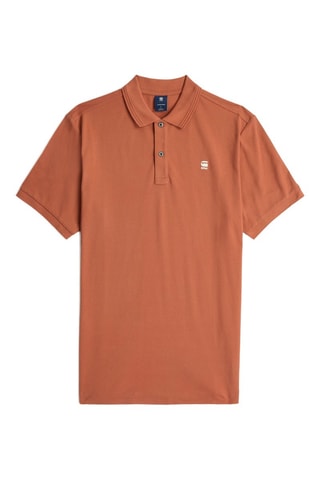 Polo slim en coton biologique Dunda - Rouge brique