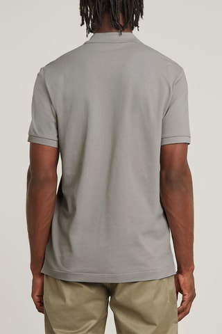 Polo slim en coton biologique Dunda - Gris clair