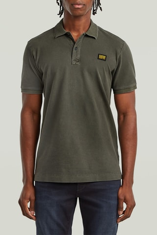 Polo slim en coton biologique Dunda - Kaki