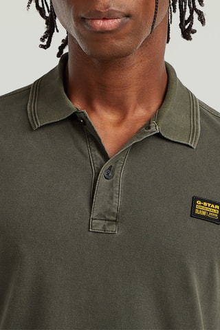 Polo slim en coton biologique Dunda - Kaki