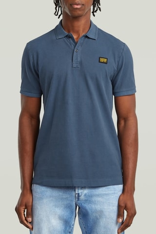 Polo slim en coton biologique Dunda - Bleu marine