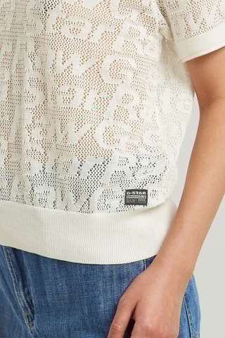 Polo regular Pointelle - Blanc