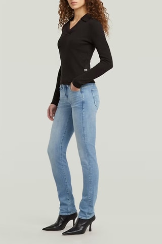 Polo slim en coton biologique - Noir