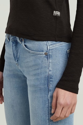 Polo slim en coton biologique - Noir