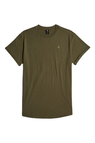 T-shirt relaxed en coton biologique Lash Back Graphic - Vert olive